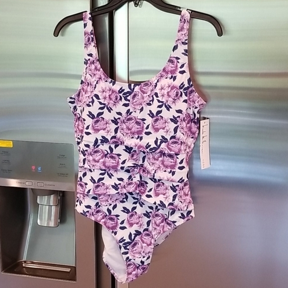 💕NICOLE MILLER💕 Pintuck Pleat One-Piece Swimsuit - Picture 5 of 10